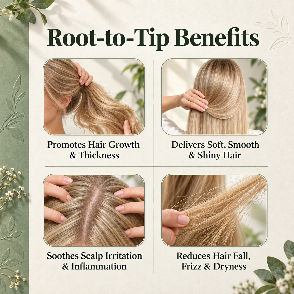 Rosemary Water and Rice Water |100% Natural Extract | Soft & Smooth Hair Non-Greasy & Fast Absorbing | 200 ml