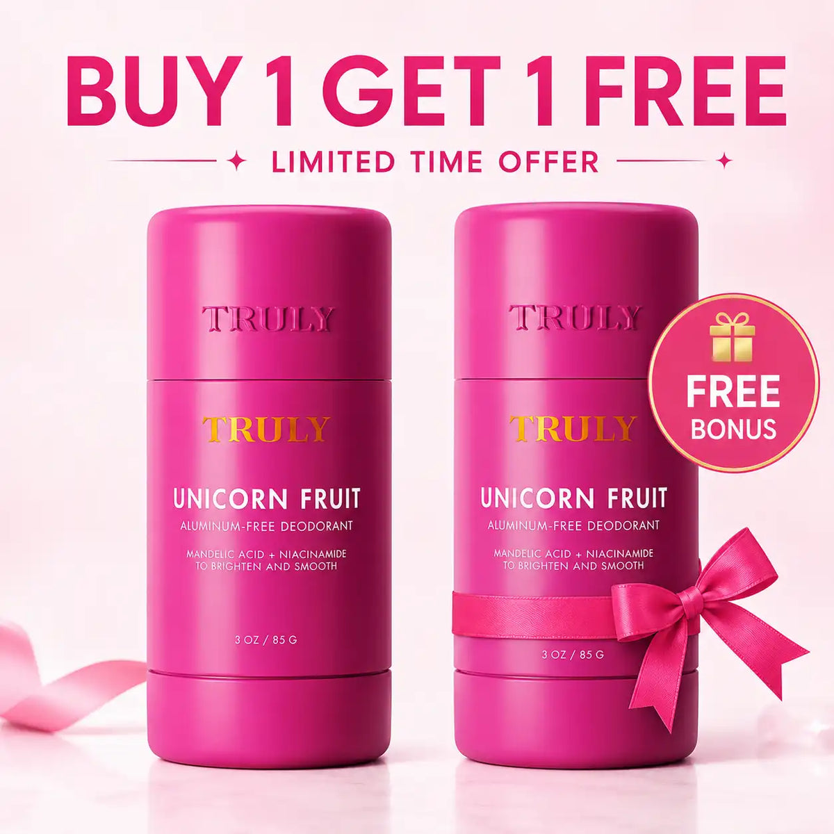 Natural Aluminum-Free Deodorant Stick – Brightens, Smooths & Odor Protection