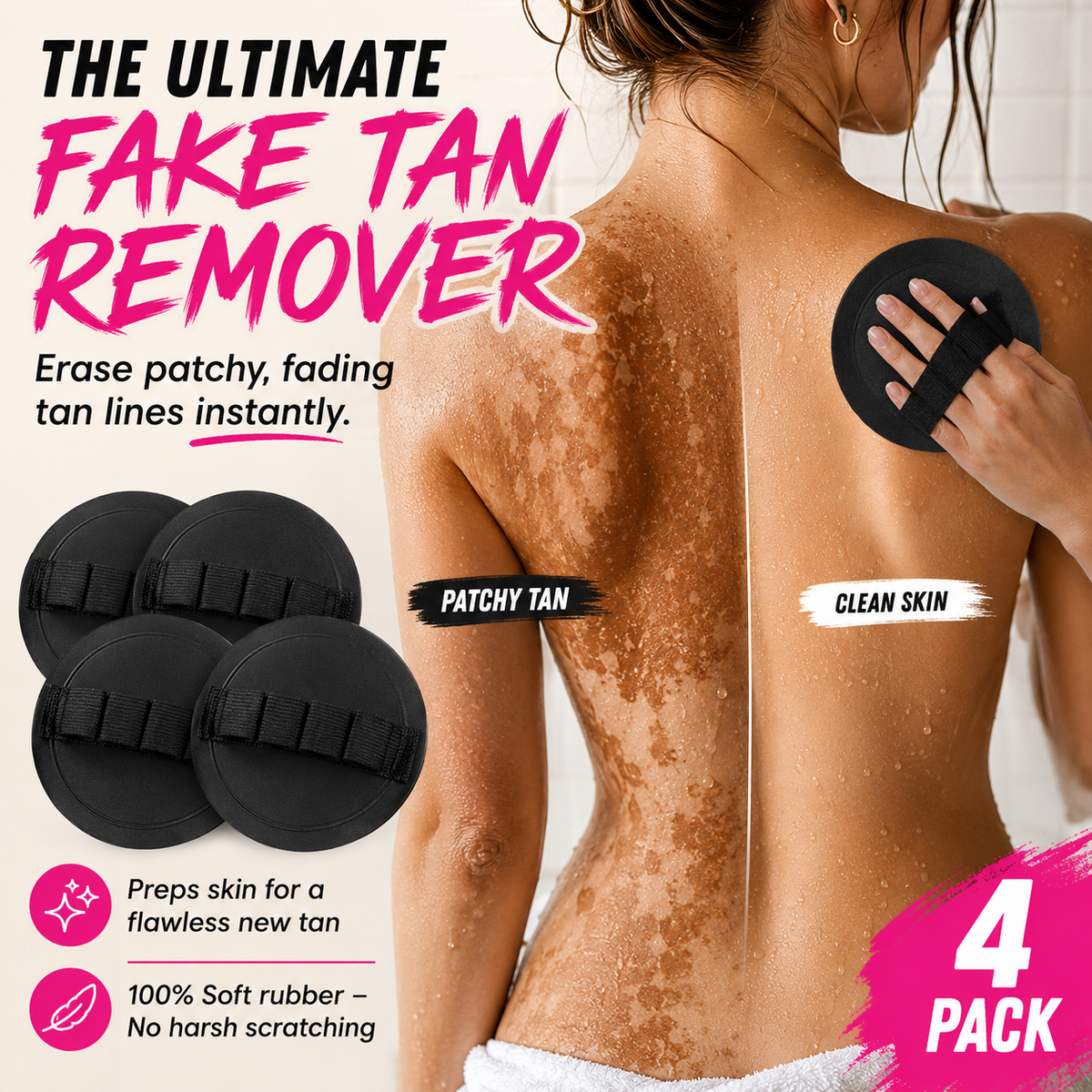 🛁✨ Deep Cleansing Shower Scrubber