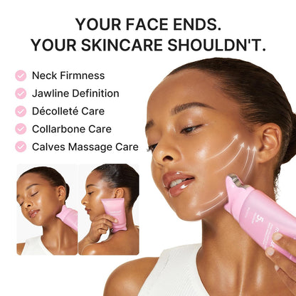 Smooth, Firm & Sculpt: PDRN Collagen Neck Cream with Built-in Gua Sha