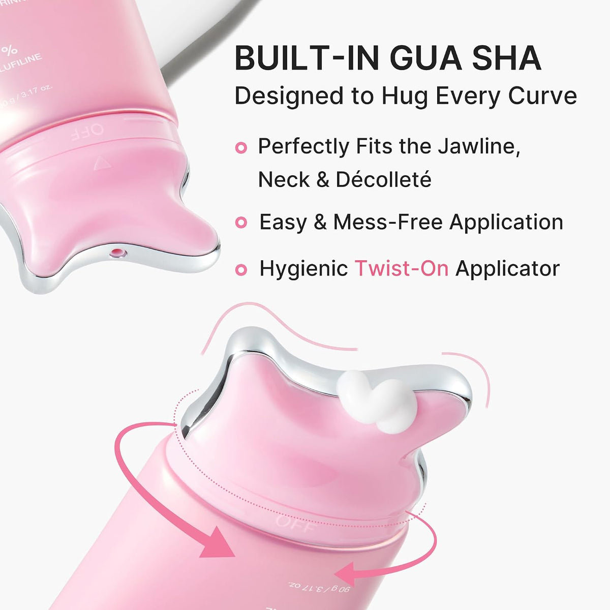 Smooth, Firm & Sculpt: PDRN Collagen Neck Cream with Built-in Gua Sha