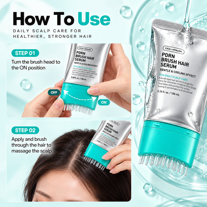 Brush Hair Serum – Fuller-Looking Hair, Stronger Roots & Scalp Renewal