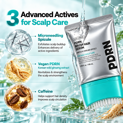 Brush Hair Serum – Fuller-Looking Hair, Stronger Roots & Scalp Renewal