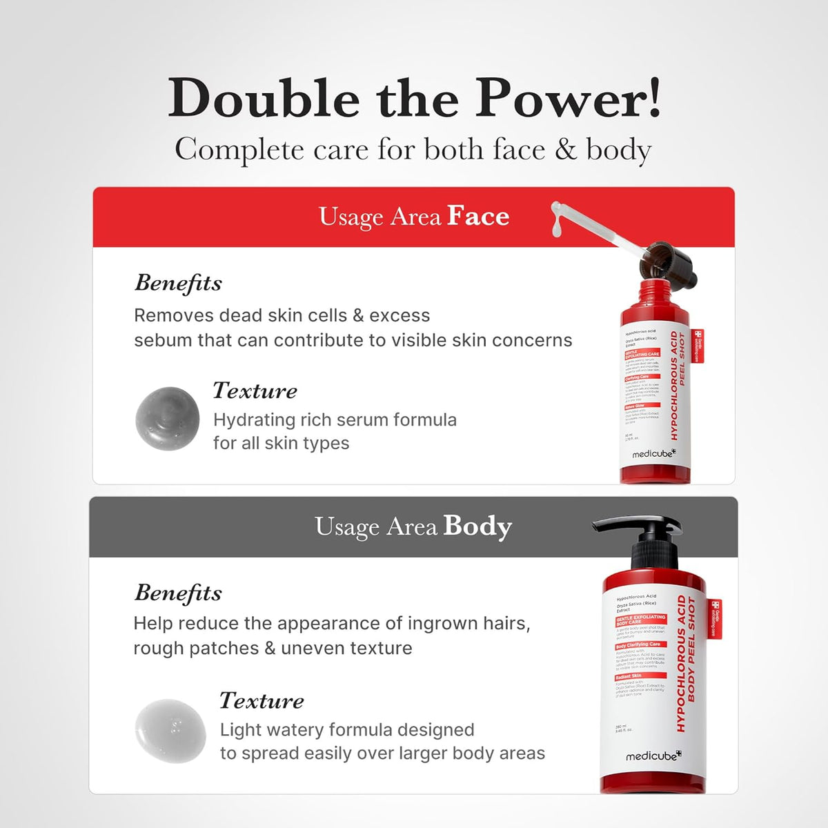 2-Step Hypochlorous Acid & Rice Enzyme Peel Shot