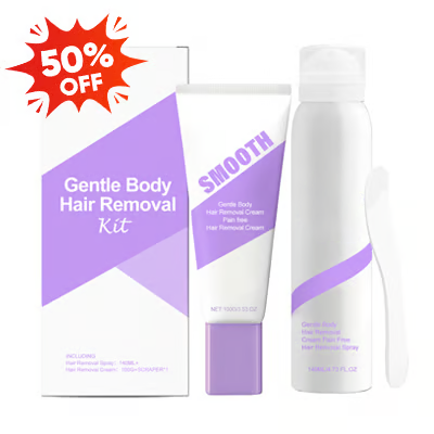 Bikini Pain-Free Hair Removal Cream for Sensitive Skin,Gentle Citrus Sensitive Skin Hair Removal Cream&Spray