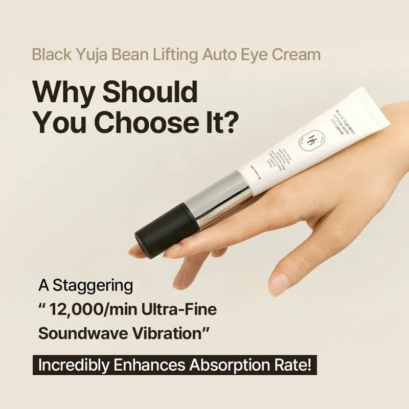 HEVEBLUE Black Yuja Bean Lifting Auto Eye Cream - Two-Tube Set