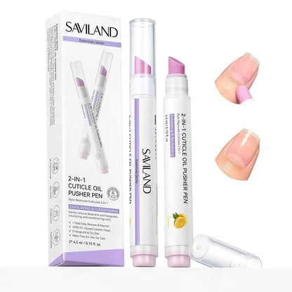 SAVILAND Ceramic Cuticle Oil Pusher Pens – Four-Pack