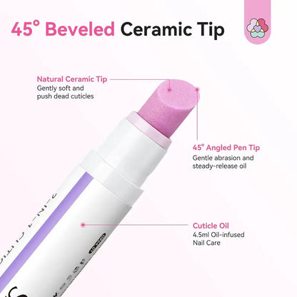 SAVILAND Ceramic Cuticle Oil Pusher Pens – Four-Pack