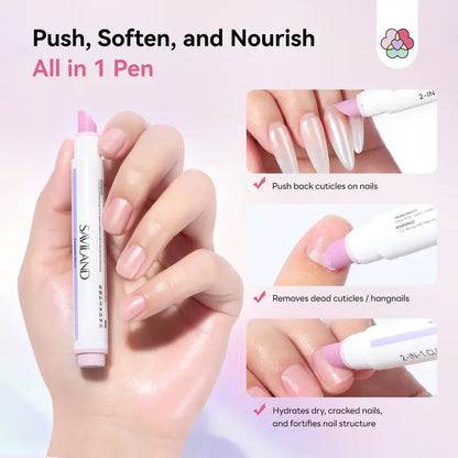 SAVILAND Ceramic Cuticle Oil Pusher Pens – Four-Pack