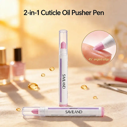 SAVILAND Ceramic Cuticle Oil Pusher Pens – Four-Pack