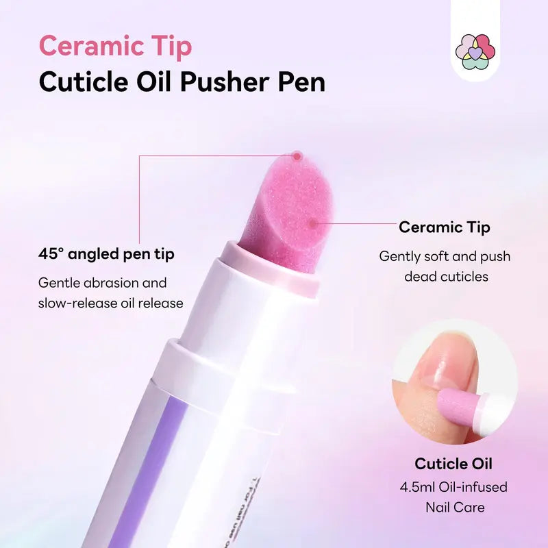 SAVILAND Ceramic Cuticle Oil Pusher Pens – Four-Pack