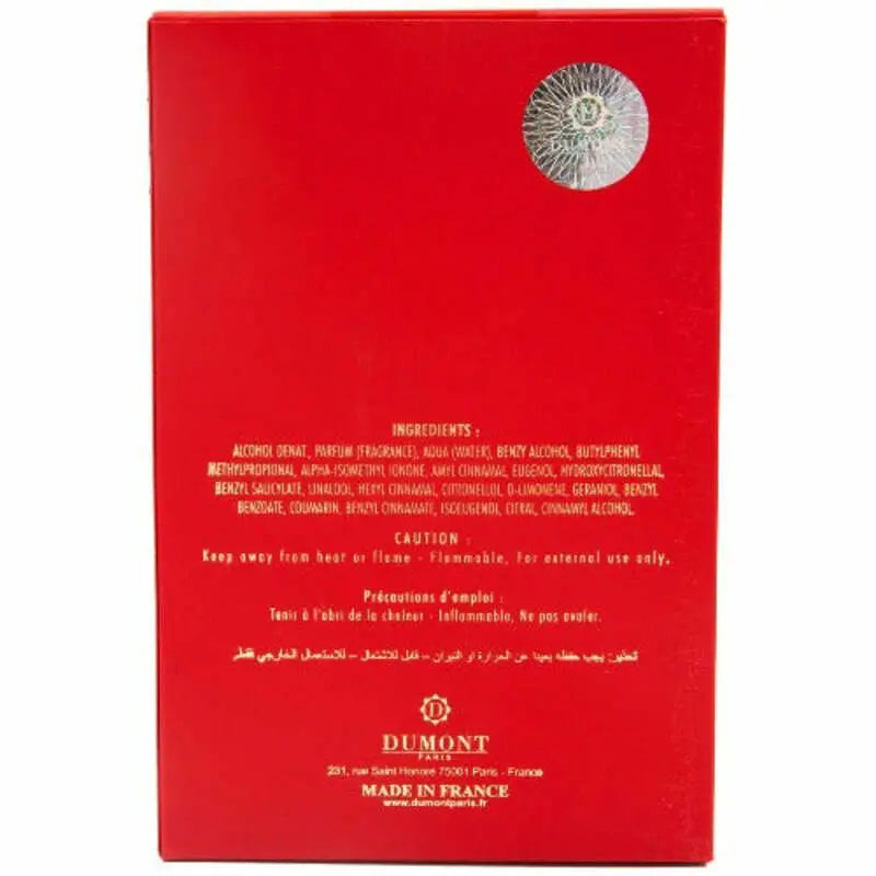 Dumont Nitro Red Eau de Parfum — 3.4 Oz