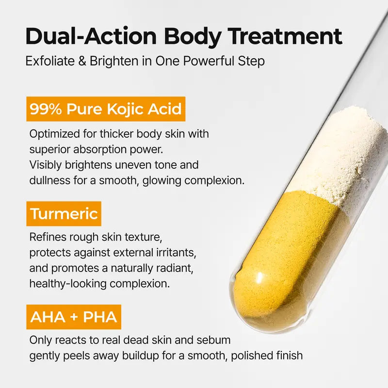 Kojic Acid and Turmeric Body Exfoliating Spray - Two-Pack