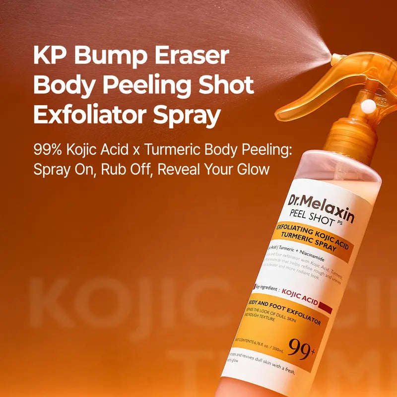Kojic Acid and Turmeric Body Exfoliating Spray - Two-Pack