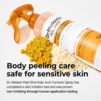Kojic Acid and Turmeric Body Exfoliating Spray - Two-Pack