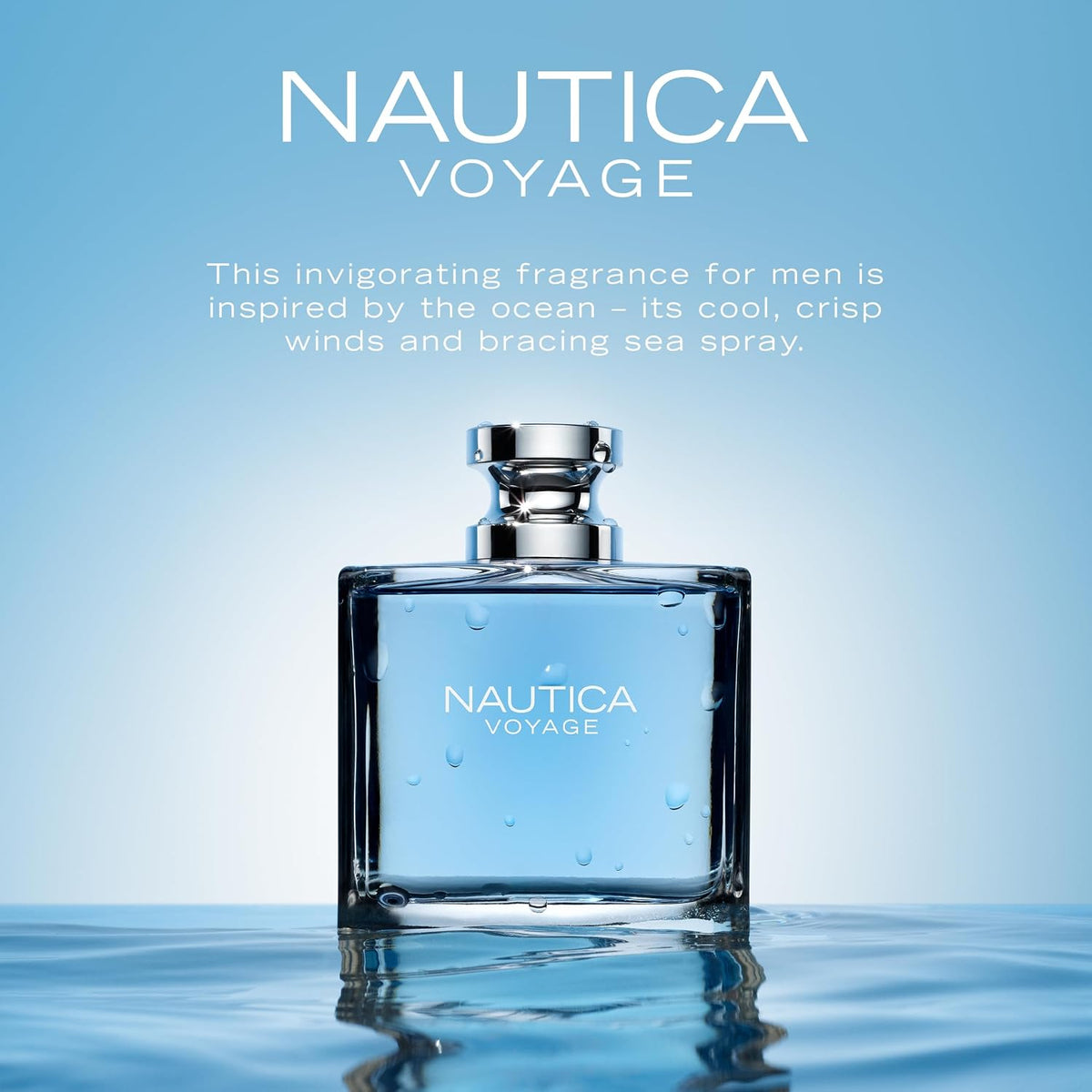 Nautica Voyage Eau de Toilette – Fresh Apple, Lotus & Cedarwood, 100 mL