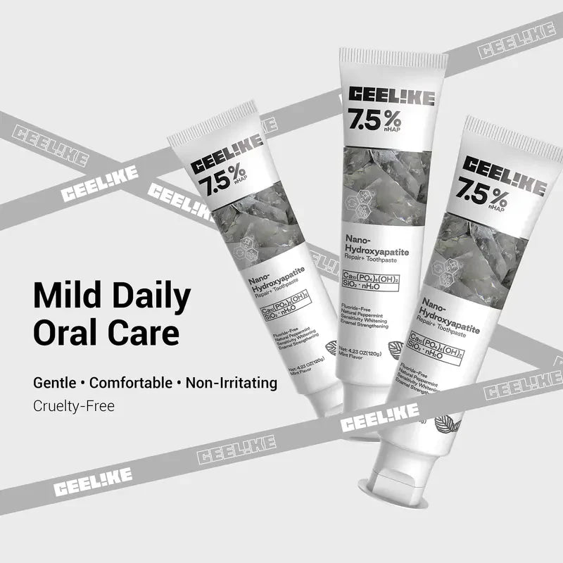 CEELIKE 7.5% Nano-Hydroxyapatite Toothpaste – Matching Duo