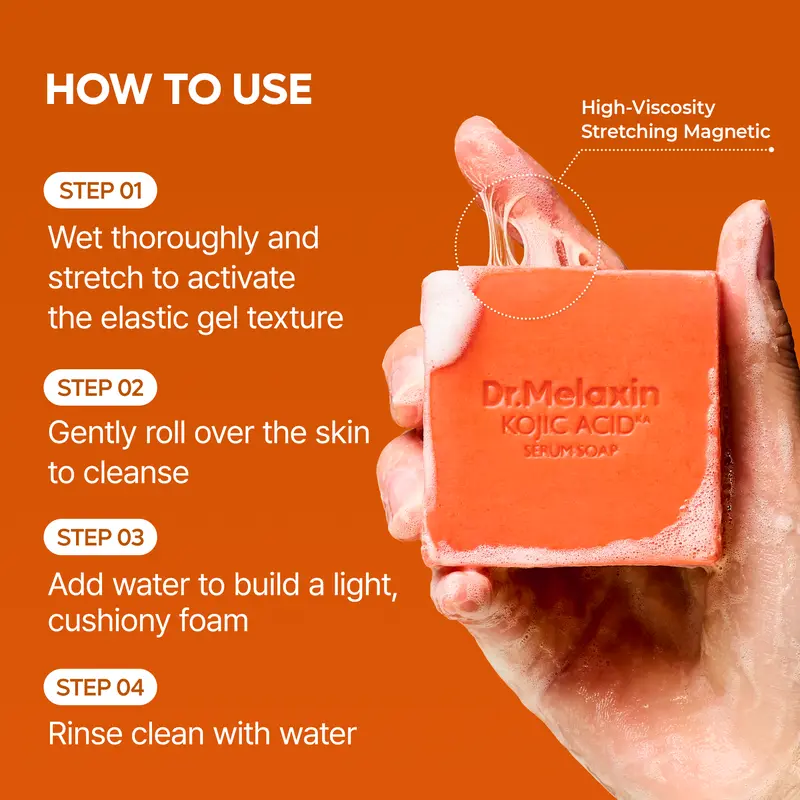 Dr.Melaxin Kojic Acid Turmeric Serum Soap Duo