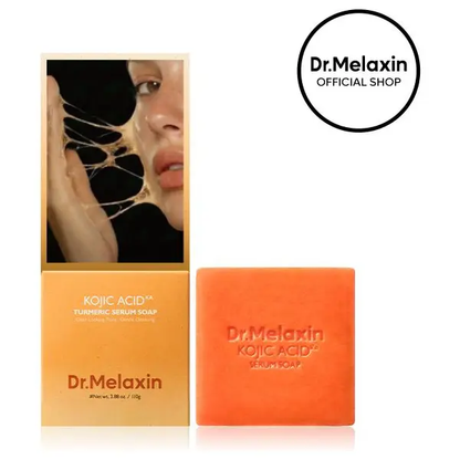 Dr.Melaxin Kojic Acid Turmeric Serum Soap Duo