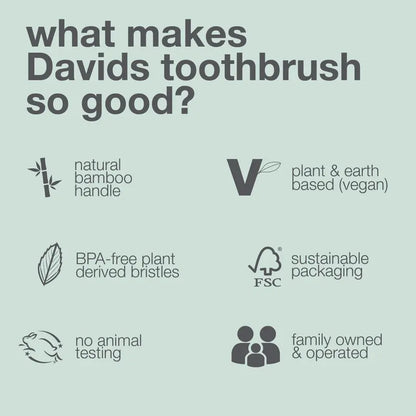 Davids Hydroxi Toothpaste & Bamboo Toothbrush — Two Kits