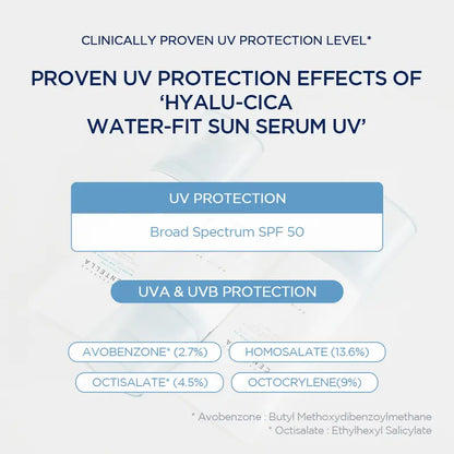 SKIN1004 Hyalu-Cica Water-Fit Sun Serum UV SPF 50 - 50ml