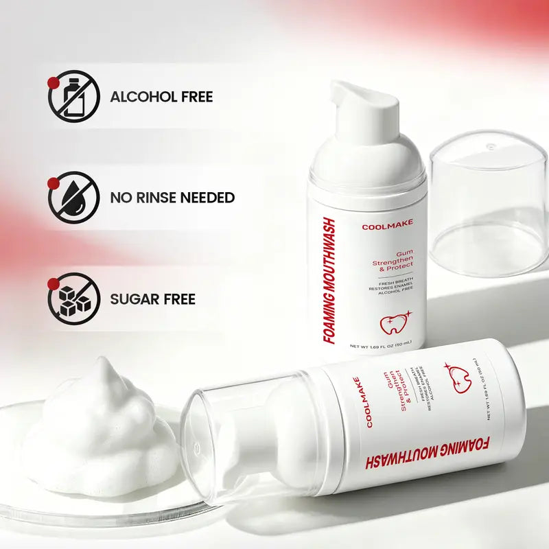 COOLMAKE Foaming Mouthwash – Two Bottles