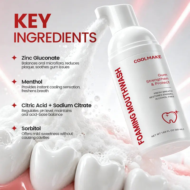 COOLMAKE Foaming Mouthwash – Two Bottles