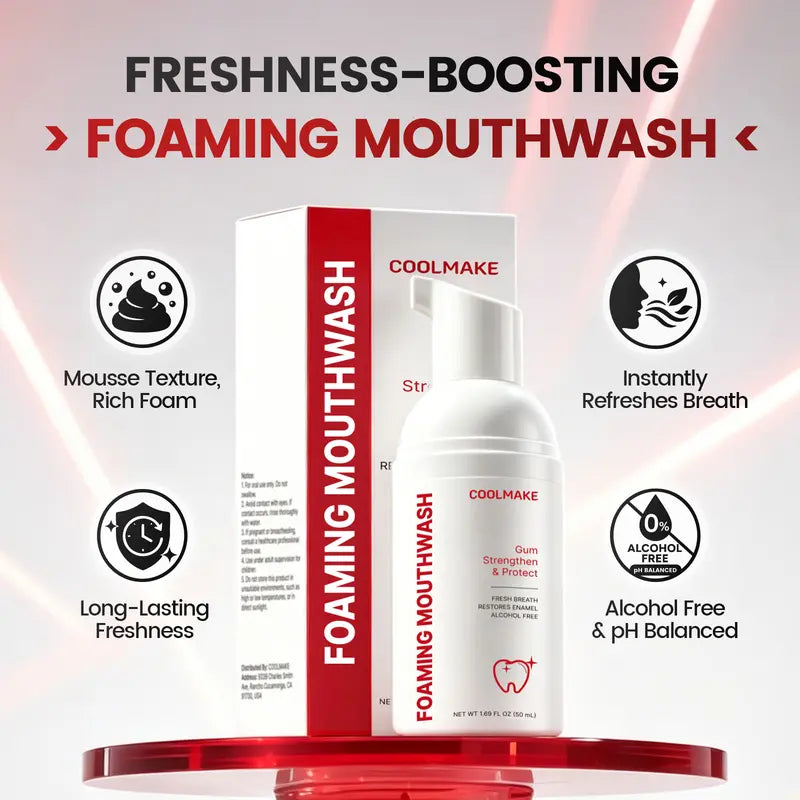 COOLMAKE Foaming Mouthwash – Two Bottles