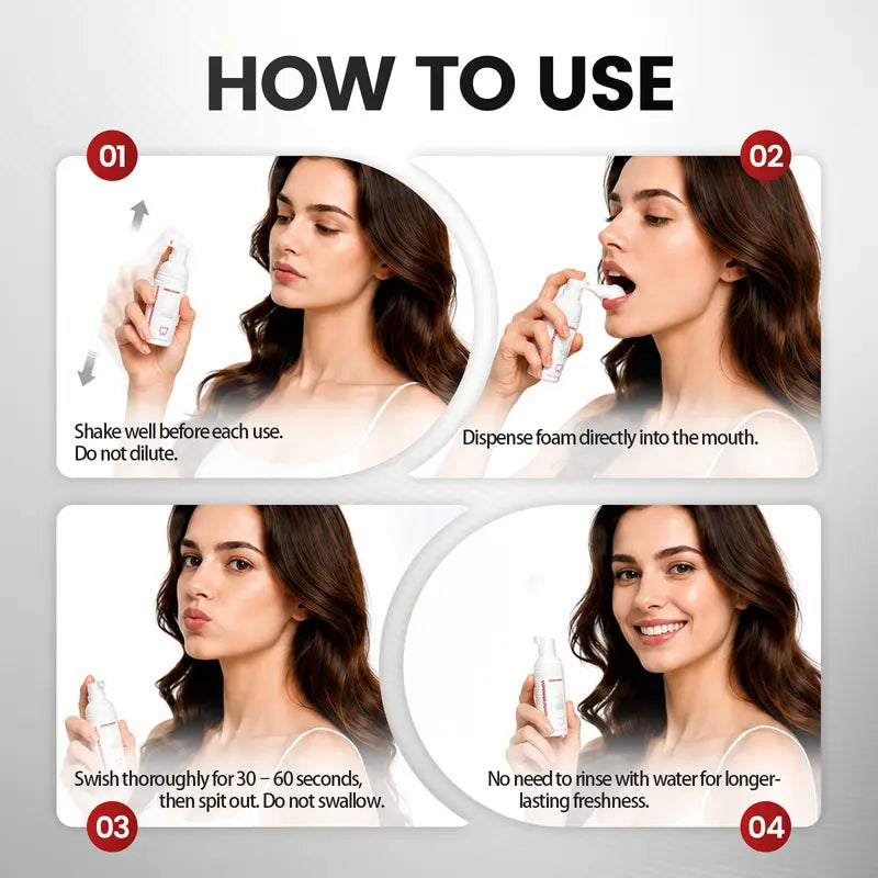 COOLMAKE Foaming Mouthwash – Two Bottles