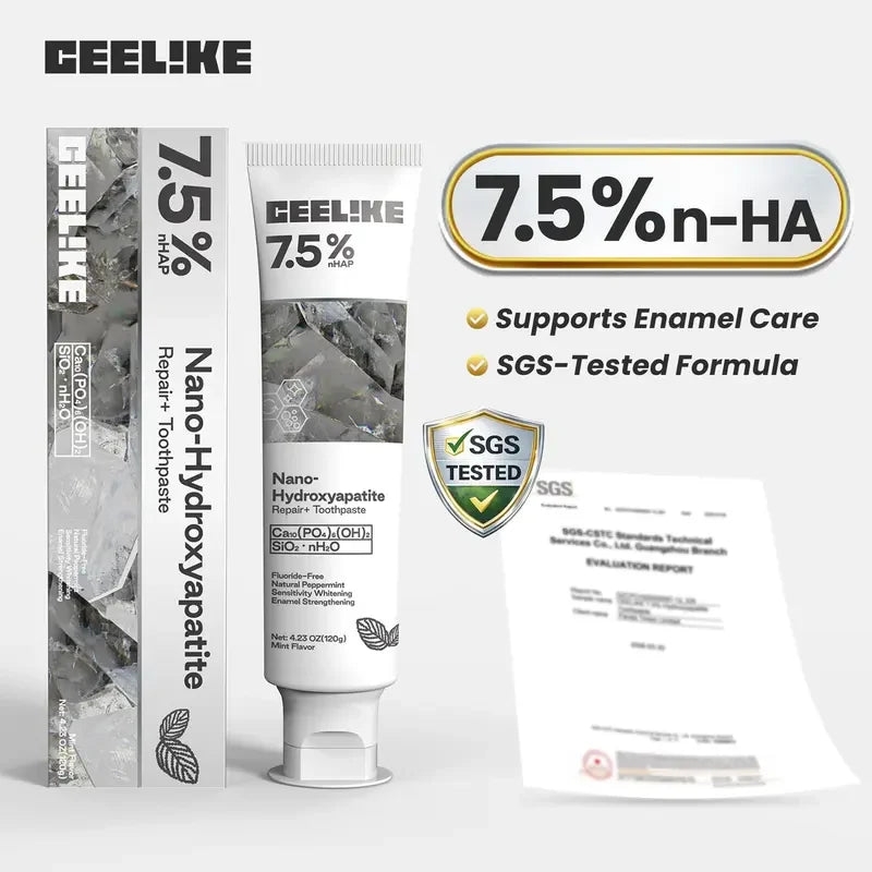 CEELIKE 7.5% Nano-Hydroxyapatite Toothpaste – Matching Duo