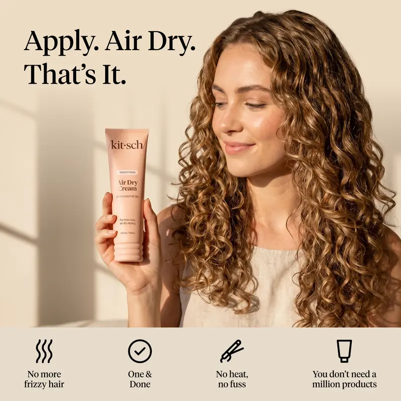 Kitsch Smoothing Air Dry Cream – 148 ml Duo