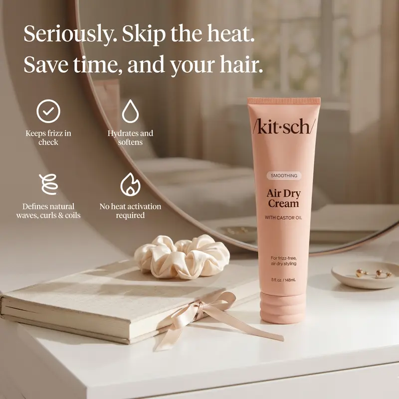 Kitsch Smoothing Air Dry Cream – 148 ml Duo