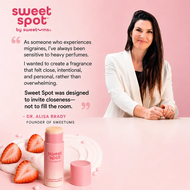 Sweetums Sweet Spot Strawberries & Cream Solid Fragrance Duo