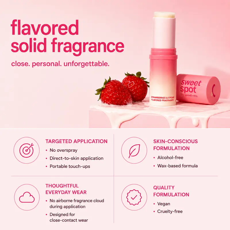 Sweetums Sweet Spot Strawberries & Cream Solid Fragrance Duo