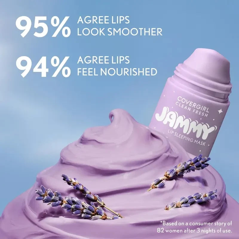 COVERGIRL Clean Fresh Jammy Lip Sleeping Mask – Lavender Duo