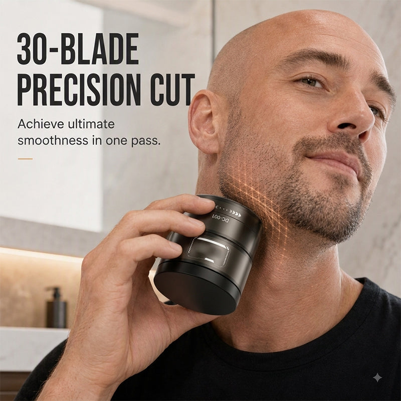 📢📢⏰2-in-1 Smart Electric Bald Head Shaver and Beard Trimmer with Digital Display